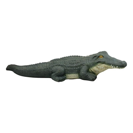 Mt Lake Pool And Patio Ebros Gift Large Realistic Chubby Crocodile On Belly Garden Accent Statue Lake Home Patio Pool Exotic Decor of Alligators Crocodiles Caiman Gator Decorative Sculpture Figurine (31