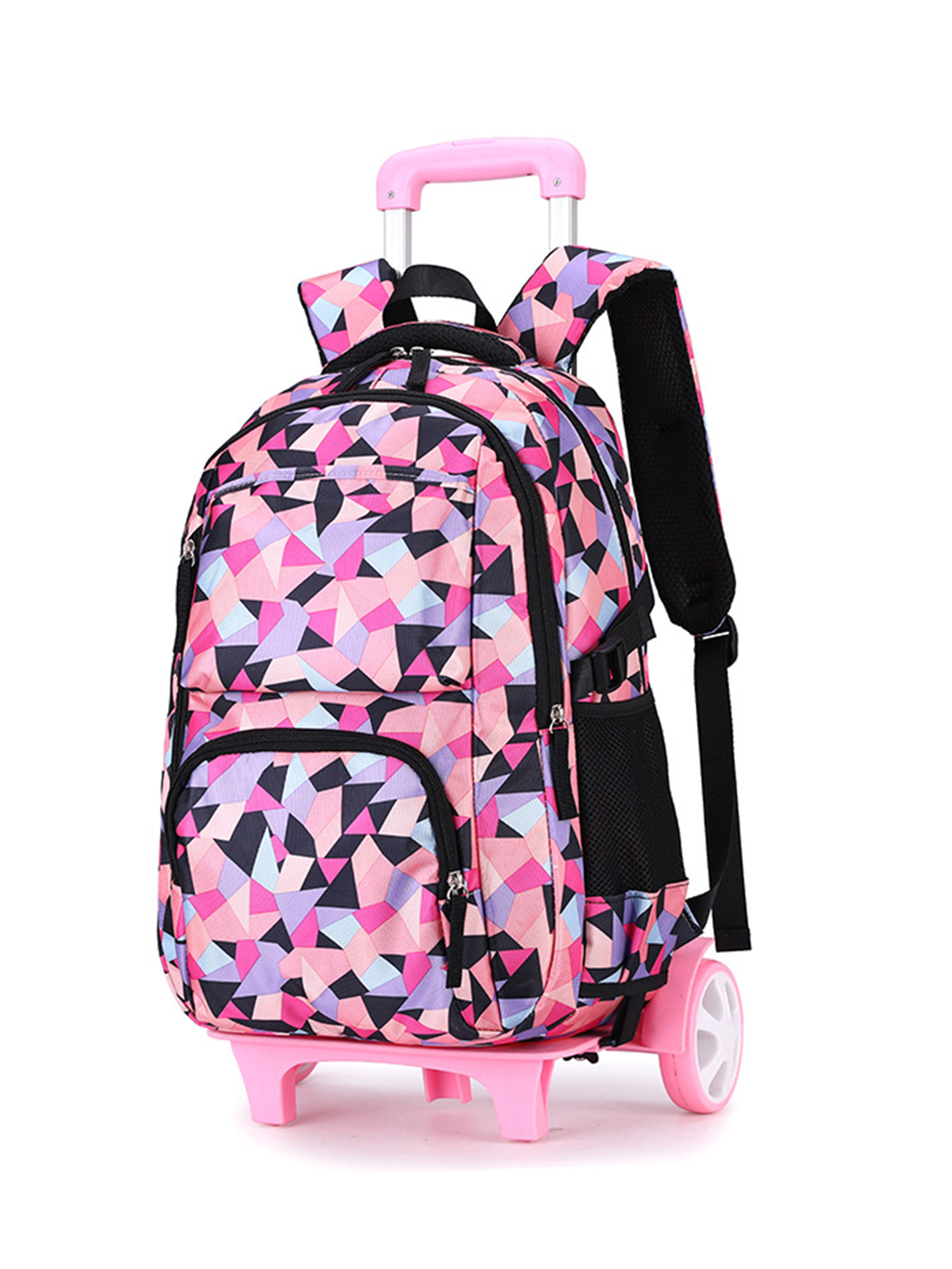 Sexy Dance Girls Daypack Multi Pockets Rolling Backpack Multipurpose Bookbag Waterproof Handbag