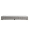 thumbnail image 6 of Lounge Chair Chaise, Rattan, Wicker, Light Grey Gray White, Modern Contemporary Urban Design, Outdoor Patio Balcony Cafe Bistro Garden Furniture Hotel Hospitality, 6 of 9