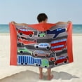 thumbnail image 2 of Toalla de baño con capucha para niños Poncho de surf para bebés Bata suave y real para cambiar a niños pequeños para niños y niñas Ducha/playa/piscina Cubiertas para niños 50x30 Toalla grande, 2 of 4