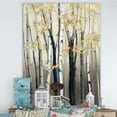 thumbnail image 1 of Designart - Golden Birch Forest III - Farmhouse Canvas Art, 1 of 1