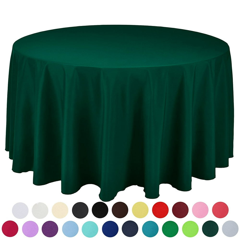 132 inch Round Solid Polyester Wedding Restaurant Party Tablecloth ...