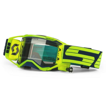 2020 Scott PROSPECT WFS Goggles -BLUE/YELLOW- Clear Works Lens With Roll