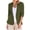 Army Green, variant on Women Linen Blazer 3/4 Sleeve Turn Down Collar Casual Loose Work Jacket Plus Size Office Cardigan, Wine M