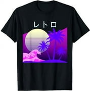 Aesthetic Vaporwave Retro 1980s 1990s Otaku Wave Art T Shirt T-Shirt