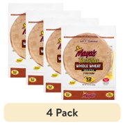 (4 pack) Maya's Whole Wheat Taco Style 7 Inch Flour Tortillas 12 Each