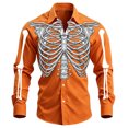 thumbnail image 4 of LIIPEE Halloween Graphic Shirt For Men Long Sleeve Turn Down Collar Button Up Shirts Male Autumn Comfortable Breathable Tops,XXL, 4 of 4