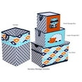 thumbnail image 3 of Bacati - Liam Aztec Kilim Aqua/Orange/Navy Tailored with 100% Cotton Percale 13 inch drop Crib/Toddler Bed Skirt, 3 of 4