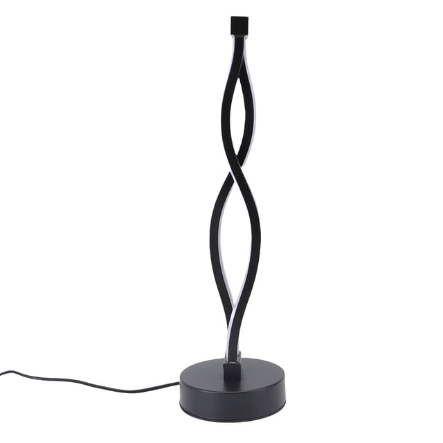 Lámpara De Escritorio De Mesita De Noche Moderna, Lámpara De Mesa LED En Espiral De Temperatura De 3 Colores Ligera De Aluminio Regulable Para Dormitorio