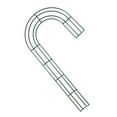 thumbnail image 1 of Cheers Christmas Wreath Frame Solid Construction Rust-proof Metal Xmas Candy Cane Wire Wreath Frame for Home, 1 of 7
