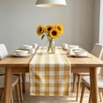 thumbnail image 4 of Checkered Cotton Linen Table Runner Farmhouse Style Dining Table Decor for Indoor Outdoor Use, 4 of 6