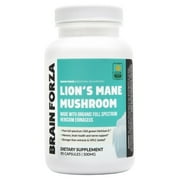 Brain Forza - Organic Lion's Mane Mushroom 1500 mg. - 90 Capsules