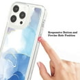 thumbnail image 3 of SaniMore Case for iPhone 15 Pro, Shockproof Ant-fall TPU Backplane Marble Stylish Pattern for Girls Women No-Yellowing Slim Lightweight for iPhone 15 Pro, Lightblue, 3 of 11