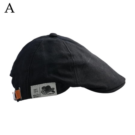 Cotton Flat Caps for Men Mens Hat Flat Cotton Newsboy Adjustable Beret Cabbie Driving Hat Flat Irish Fishing for Men