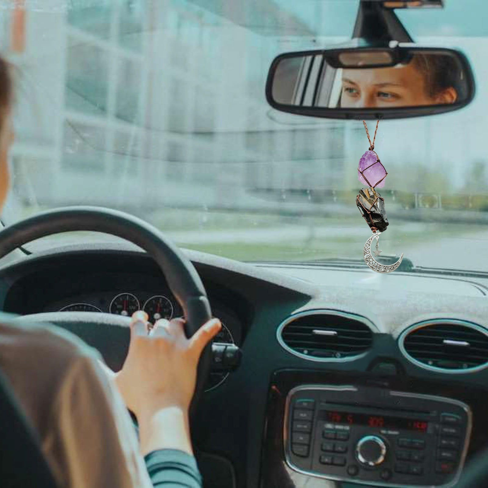 Accessoires à Suspendre Pour Rétroviseur De Voiture, Accessoires De Rétroviseur, Décoration à Suspendre Pour Rétroviseur De Voiture, Décoration D'intérieur (blanc