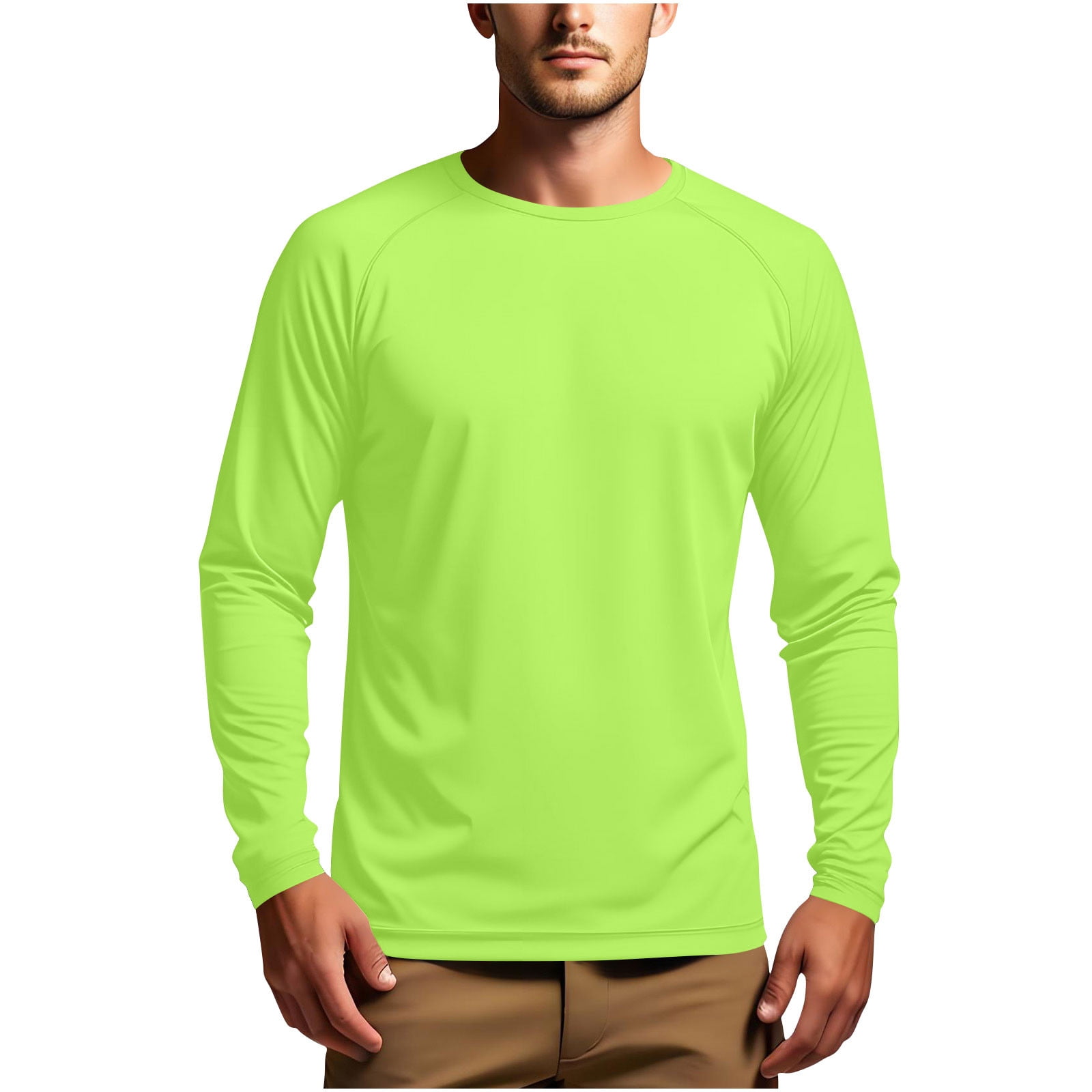 Besolor Chemises de Protection Solaire UPF 50+ pour Hommes Manches Longues Pêche Randonnée Course Séchage Rapide Hauts Légers