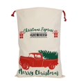 thumbnail image 1 of Saco grande reutilizable de Papá Noel para bolsa de regalo de Navidad Bolsa de Navidad con rayas rojas y blancas, 1 of 4