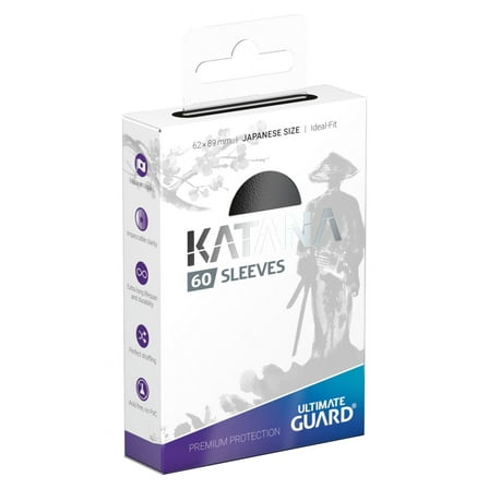 Ultimate Guard Katana Black Card Sleeves (60 Count)
