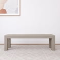 thumbnail image 4 of Plank+Beam 60 Inch Dining Bench for Dining Room, Modern Kitchen Dining Seat, Wooden Outdoor Bench, Solid Wood Entryway Bench, Seashell Wirebrush, 4 of 4