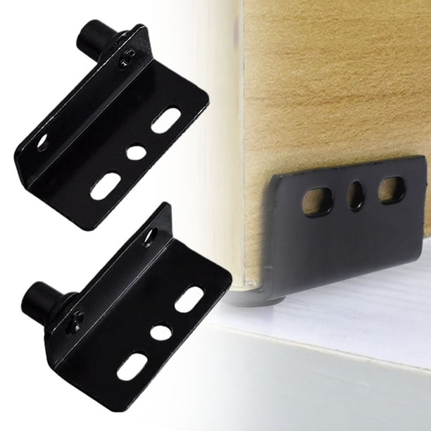 2PCS Thickened Cabinet Black Stainless Steel More Reliable Pivot Door Hinges For Woofactors Such As Brightness Of Your
