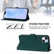 thumbnail image 3 of For iPhone 15 Plus Case Solid Color Wallet Leather Phone Cover with Strap - Nude, 3 of 5