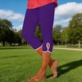 thumbnail image 4 of iHPH7 Women's Capri Leggings Tummy Control Capri Pants for Women Capri Yoga Pants Compression Leggings for Women Workout Capris for Women Athletic Leggings for Women Dark Purple XL, 4 of 8