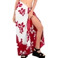 thumbnail image 2 of HAPPY BAY Women's Beachwear Summer Bikini Wraps Beach Wrap Sarong Skirt Swimsuit Swimwear Coverups Swim Cover ups for Women One Size White, Leaves, 2 of 4