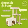 thumbnail image 6 of Vibrant Life 4-Level Condo Lookout Cat Tree, Beige, 31.5 in, 6 of 9