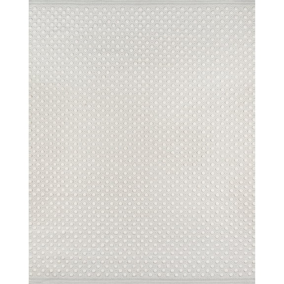 Erin Gates by Momeni Langdon Windsor Grey Hand Woven Wool Area Rug 3'9" X 5'9"