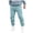 Light Blue@GC@, variant on CONZONE Men'S Baggy Sweatpants Casual Straight Leg Sweat Pants for Men Letter Graphic Y2K Elastic Waist Drawstring Soft Cozy Athletic Joggers With Pockets