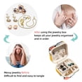 thumbnail image 4 of Dog Travel Portable Square Jewelry Stand, Earring Organizer, Ring Storage, Necklace Holder, Bracelet Stand - Suitable for Girls and Women, Travel Organizer Jewelry Boxes, 4 of 6