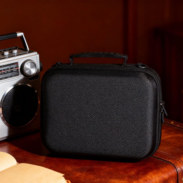 Estuche de transporte para teléfono con cremallera, bolsa de viaje con cierre de cremallera y asa protectora, estuche rígido de EVA para batería