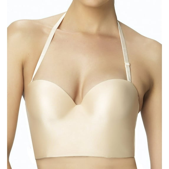 Felina | Essentials Longline Strapless Convertible Bra | Runs Small (Bare, 34C)
