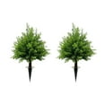 thumbnail image 2 of LHNFT 24 Inch Artificial Cypress Topiary Trees 2 Pack Realistic Faux Boxwood Shrubs with Plastic Ground Stakes, Outdoor Garden Home Decor for Patio, Yard, Porch, Low Maintenance Landscape Design, 2 of 9