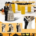 thumbnail image 4 of Halloween Skeleton Bride and Groom Figurine, Spooky Wedding Ornament, Tabletop Home Decor, Creepy Anniversary Decoration, 4 of 6