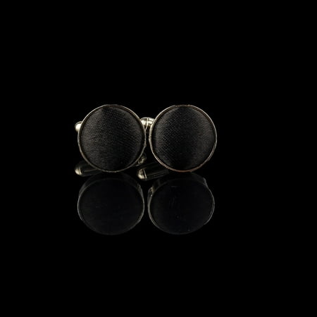 Outtop Mens Dress Round Cloth Cufflinks For Business Shirt Wedding Party