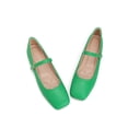 thumbnail image 5 of Domuza Mary Jane Shoes for Women Slip on Dressy Ballerina Flats Shoes for Women New Trendy Non-Slip Flats for Casual Formal Work School Office Walking Green 5.5（EU-36）, 5 of 7