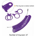 thumbnail image 3 of Ring Sizer Measuring Tool Set with Finger Size Gauge, Four Size Ring Stick Mandrel and ABS Reusable Rings, 3 of 5