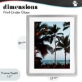thumbnail image 4 of Stupell Industries Coastal Shady Palms Beachfront Gray Framed Print Under Glass, 17 x 21, by Noah Bay, 4 of 8