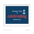 thumbnail image 1 of Thank You For Celebrating With Us Nautical Ocean Adventure Wedding Party Signs, 1 of 1