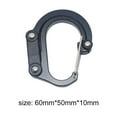thumbnail image 4 of 1pc Mosquetón D-ring Llavero Clip Camping Llavero Gancho de presión Kit de viaje al aire libre Hugtrwg  Para estrenar, 4 of 5