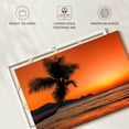 thumbnail image 6 of Elephant Stock Beach Sunrise Palm Wall Art - Horizontal Canvas Wall Art - Living Room Wall Decor - Beach Canvas - Gray And Orange Decor - 36" x 24", 6 of 8