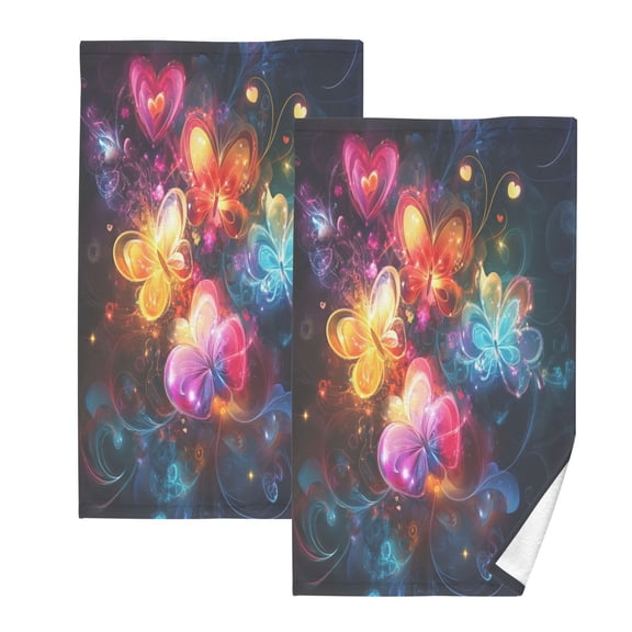 BZSMCE Face Towel Hand Towel Bath Towel Cotton Bath Towel Sets Hand Bath Towels Fashion Butterfly Dreamscape Pattern