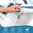 thumbnail image 5 of Yayeee Kitchen Curtains Tier Set of 2 Light Filtering 57"x24" Over Sink Window Panels, Orange Hand Drawn Sailboats, 5 of 7