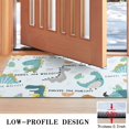 thumbnail image 3 of LightBlue Cartoon Dinosaurs Name Pattern Door Rugs,Washable Non Slip Door Mats Indoor,Decorative Door Mats,Entry Mat Indoor for Entrance,Bedroom,Kitchen,Bathroom,17"x30", 3 of 6