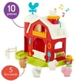 thumbnail image 2 of Battat – Musical Barn - Farm Animal Toys – 10pc Toy Farm Set for Kids, Toddlers – Toy Barn & Farm Animals – Music & Animal Sounds – Pretend Pl, 2 of 5
