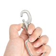 thumbnail image 4 of Stainless Steel D-Ring Single Ended Snap Hook Diving Flag Pole Pet Leash Spring Clip Safety Trigger Rope Clasp Carabiner, 4 of 5