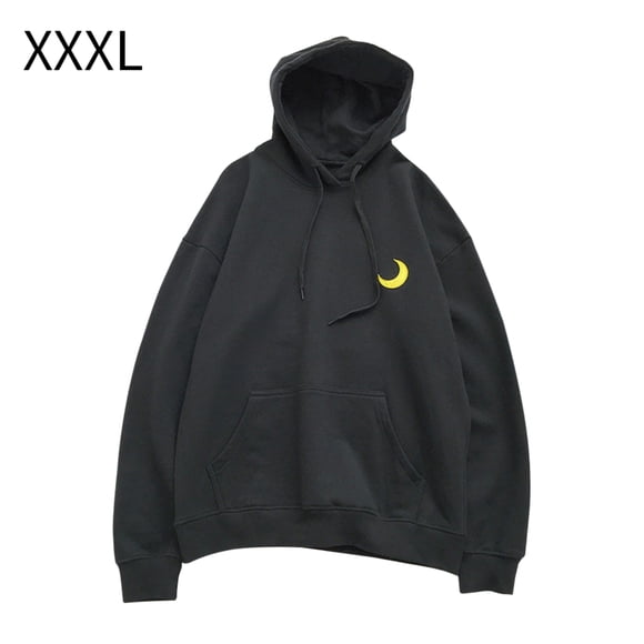 Primavera sudadera con capucha impresa hombres mujeres suéter con capucha abrigo pareja top, negro, 3XL kenally AP001403-24B