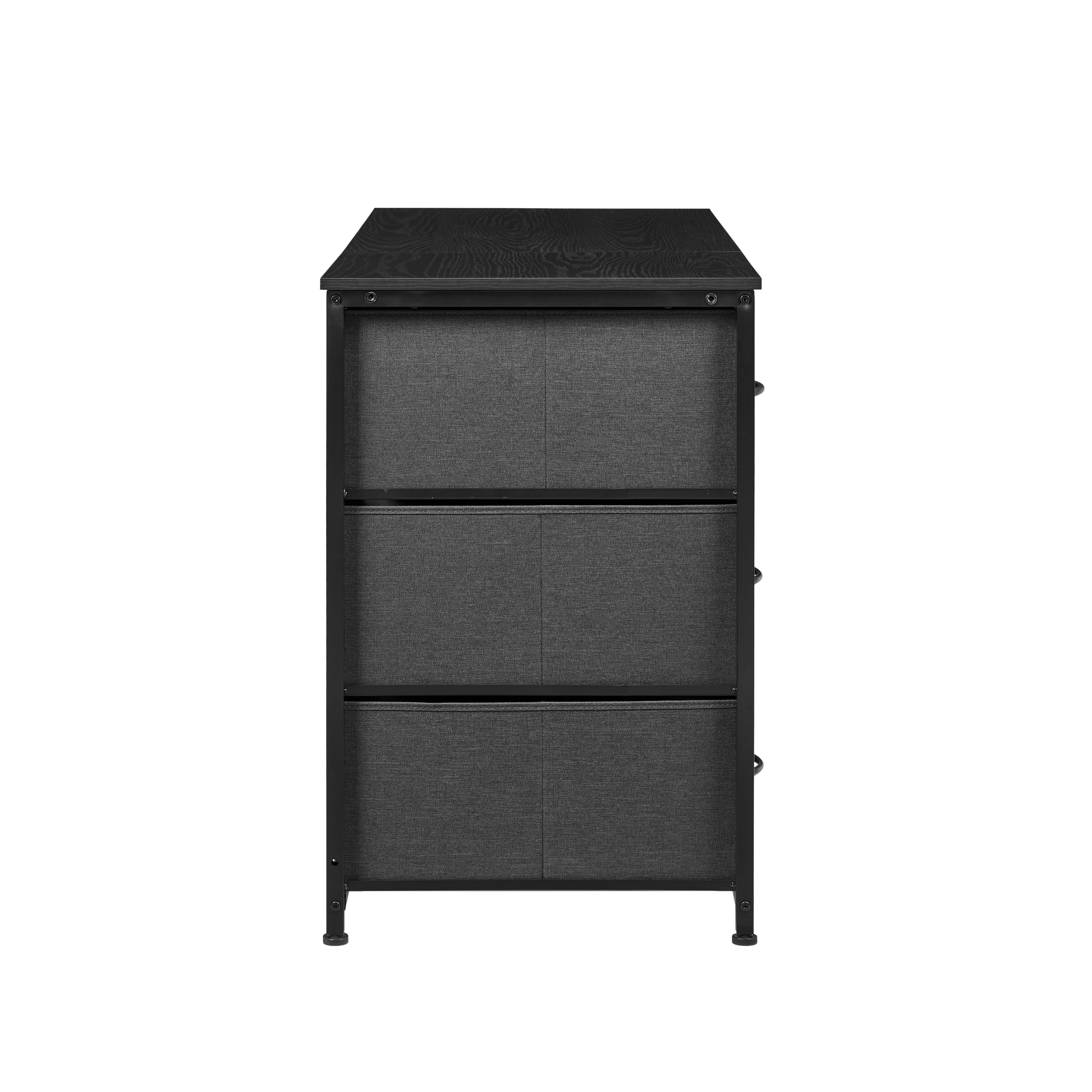 Mainstays 47.2 in Computer Desk with 3 Grey Fabric Drawers
