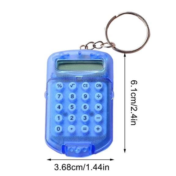 TACILIP Office Supplies, Keychain Calculator Small Calculator Keyring Mini Calculator Office Calculator Mini Digital Calculator Calculator Key Ring Portable Electronic Calculator, Gifts for Women